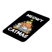 クリスマスマイオウィカタマス猫好きおもしろいクリスマスギフト マグネット (左側)