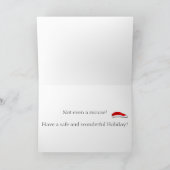 クリスマスマウスおよび猫の足の挨拶状 シーズンカード (内部)
