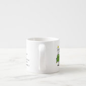 クリスマスマウスかわいいおもしろい休日 エスプレッソカップ (裏面)