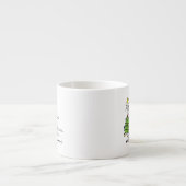 クリスマスマウスかわいいおもしろい休日 エスプレッソカップ (正面)