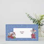 クリスマスマウスとギフト シーズンカード (スタンド正面)