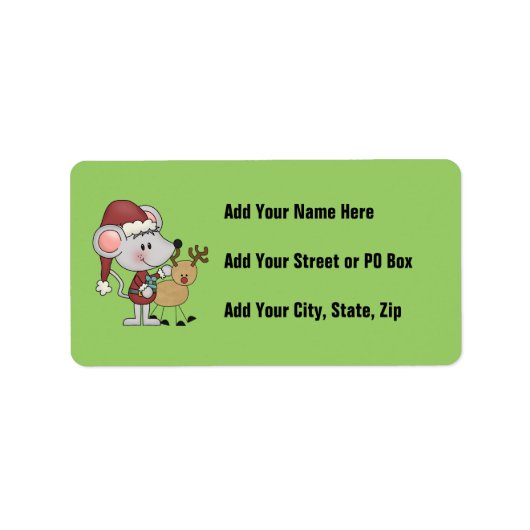 クリスマスマウスと ラベル (正面)