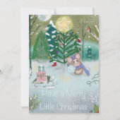 クリスマスマウスによる木のトリミング シーズンカード (正面)