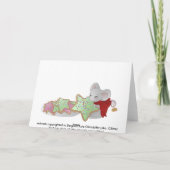 クリスマスマウスのクッキー泥棒 シーズンカード (裏面)