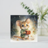 クリスマスマウスのグリーティングカード シーズンカード (スタンド正面)