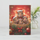 クリスマスマウスのグリーティングカード シーズンカード (スタンド正面)