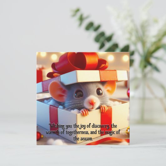 クリスマスマウスのサプライズギフトホリディグリーティング (スタンド正面)