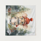 クリスマスマウスのタペストリー タペストリー (正面(横))