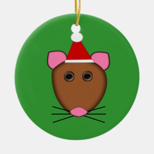 クリスマスマウスオーナメント セラミックオーナメント (正面)