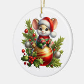 クリスマスマウスオーナメント セラミックオーナメント (左)