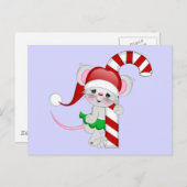 クリスマスマウスキャンディーケイン シーズンポストカード (正面/裏面)