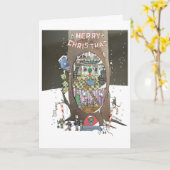 クリスマスマウスツリー カード (黄色い花)