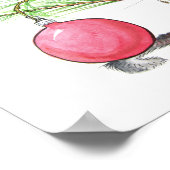 クリスマスマウスプリント ポスター (角)