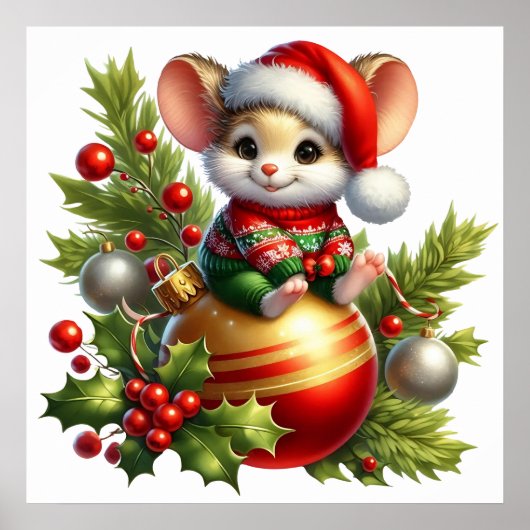 クリスマスマウスポスター ポスター (正面)