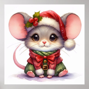 クリスマスマウスポスター ポスター
