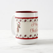 クリスマスマウスマグ ツートーンマグカップ (正面左)