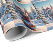 クリスマスマウスラッピング紙 ラッピングペーパー (ロールコーナー)