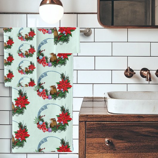 クリスマスマウスリース バスタオルセット