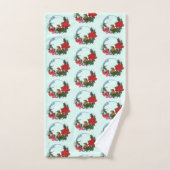 クリスマスマウスリース バスタオルセット (ハンドタオル)