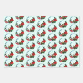 クリスマスマウスリース ラッピングペーパーシート (正面2)