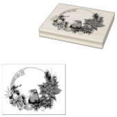 クリスマスマウスリース ラバースタンプ (押印)