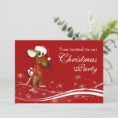 クリスマスマウス会社クリスマスパーティー 招待状 (スタンド正面)