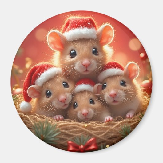 クリスマスマウス磁石 マグネット (正面)