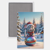 クリスマスマウス磁石 マグネット (正面/裏面)