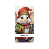 クリスマスマウス2ここにテキスト ラベル (正面)