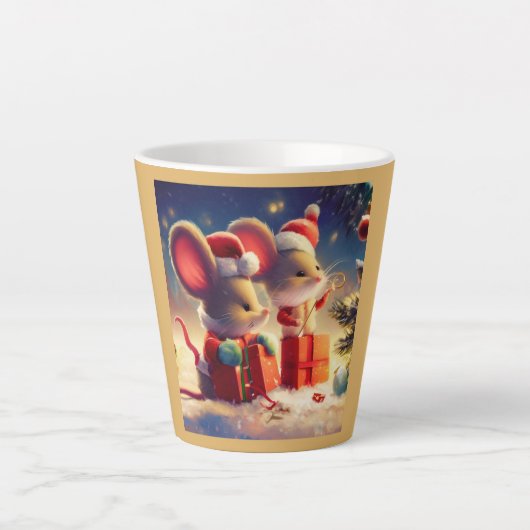クリスマスマウス3 カフェラテマグ (正面)