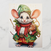 クリスマスマウス46 箔シーズンポストカード (正面)