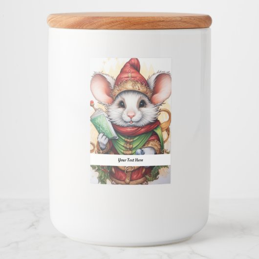 クリスマスマウス47あなたのテキストはこちら フードラベル (正面)