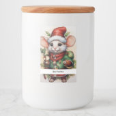 クリスマスマウス50あなたのテキストはこちら フードラベル (正面)