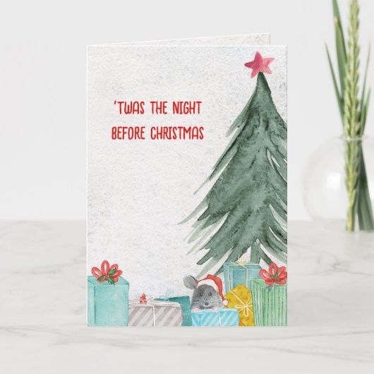 クリスマスマウス（ギフト付き） カード (正面)