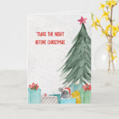 クリスマスマウス（ギフト付き） カード (黄色い花)