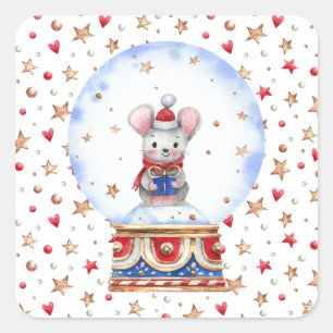 クリスマスマウス スクエアシール