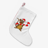 クリスマスマウス スモールクリスマスストッキング (正面 (吊り時))