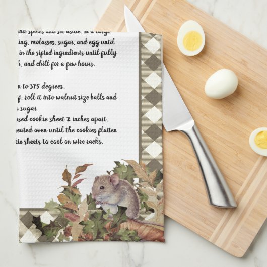 クリスマスマウス ホーリーレシピ 記念タン プライド キッチンタオル (四つ折り)