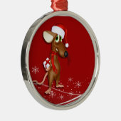 クリスマスマウス メタルオーナメント (右)