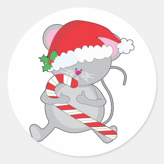 クリスマスマウス ラウンドシール (正面)