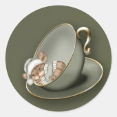 クリスマスマウス ラウンドシール (正面)