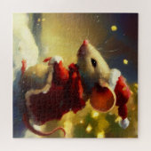 クリスマスマウス(4) ジグソーパズル (横)