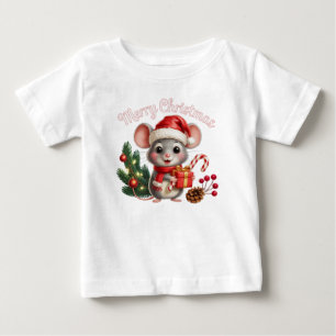 クリスマスマウスTシャツ ベビーTシャツ