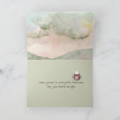 クリスマスマウンテンウォータカラー シーズンカード (内部)