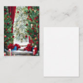 クリスマスマウンテンキャビンバジェットミニ ノートカード (正面/裏面)