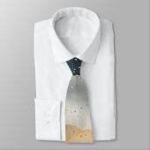 クリスマスマウンテンスカイスターズブルーグレー ネクタイ (タイ)