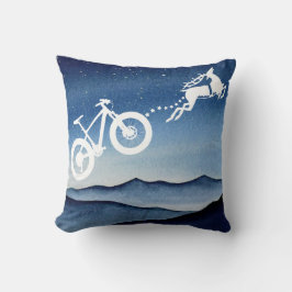 クリスマスマウンテンバイクトナカイ星夜 クッション