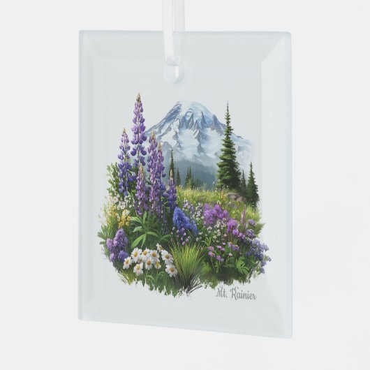 クリスマスマウントレイニアガラスオーナメント ガラスオーナメント (正面左)