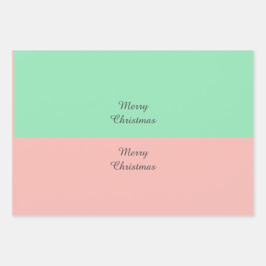 クリスマスマカロンの木とろうそくカスタムのメッセージ ラッピングペーパーシート (正面3)