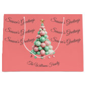 クリスマスマカロンカラーカスタムズ ラージペーパーバッグ (正面)